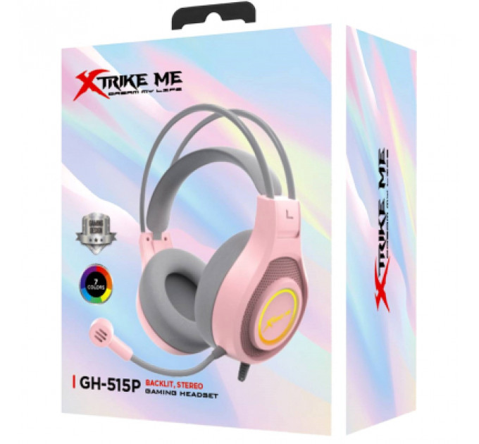 Навушники Xtrike ME GH-515 Pink/Grey (GH-515P)