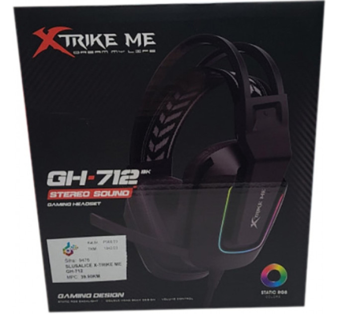 Навушники Xtrike ME GH-712 Black (GH-712)