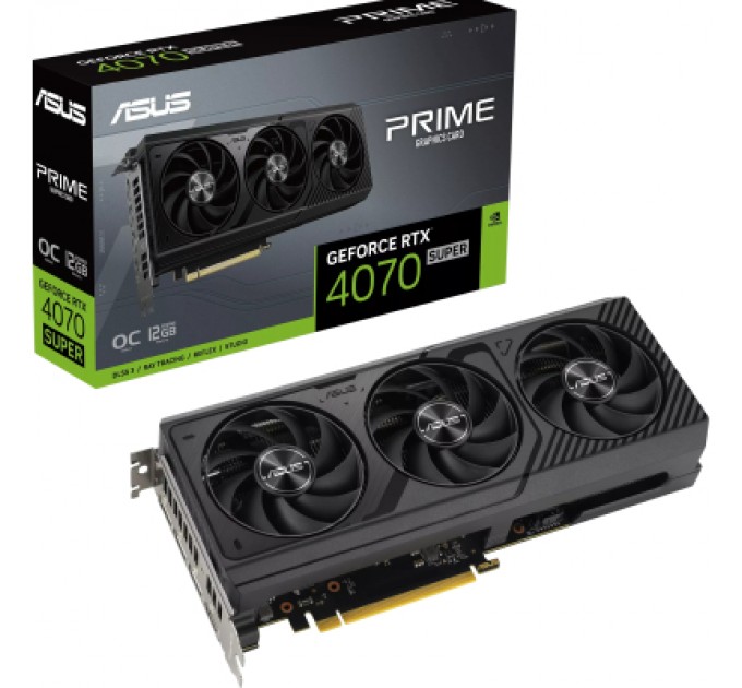 ASUS Відеокарта ASUS GeForce RTX4070 SUPER 12Gb PRIME OC (PRIME-RTX4070S-O12G)