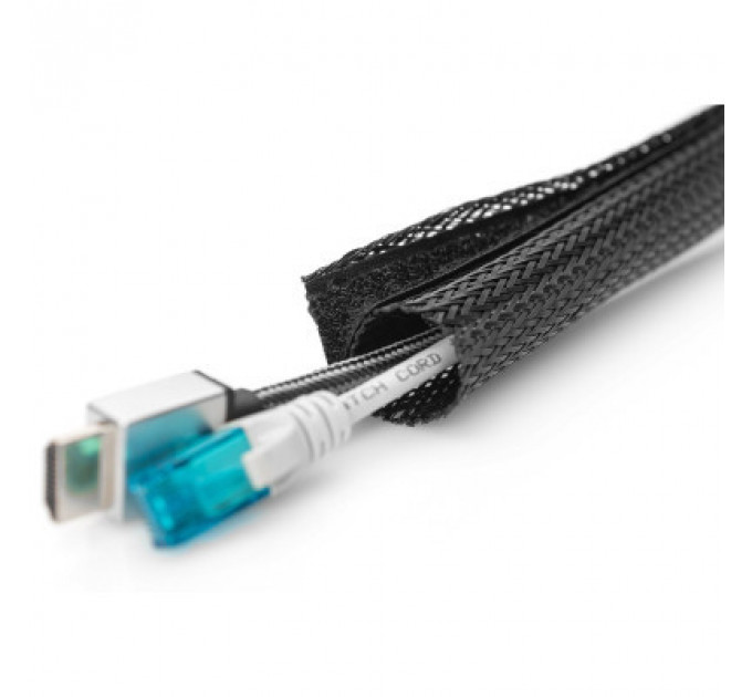 Тримач для кабелю Digitus Cable Tube, 2m, black (DA-90507)