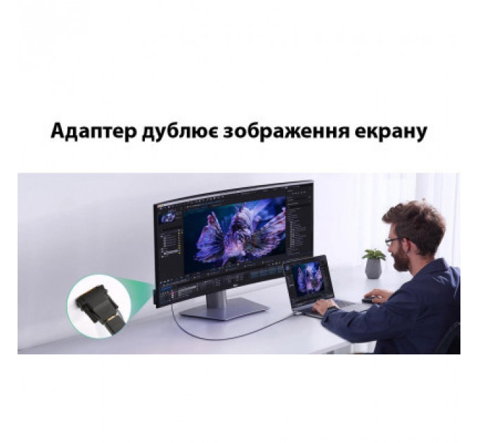 Перехідник DVI-D (24+1) male to HDMI female 1080p ST-Lab (U-994)