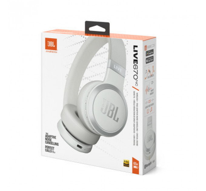 Навушники JBL Live 670 NC White (JBLLIVE670NCWHT)