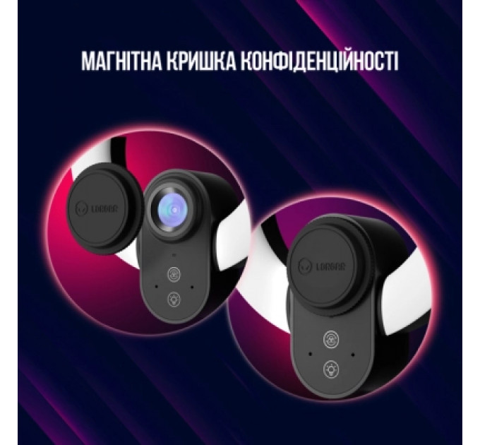 Веб-камера Lorgar Circulus 910 Streaming 5MP 1944 Auto Focus Stereo (LRG-SC910)
