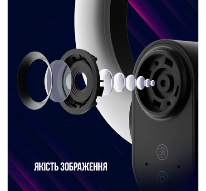 Веб-камера Lorgar Circulus 910 Streaming 5MP 1944 Auto Focus Stereo (LRG-SC910)