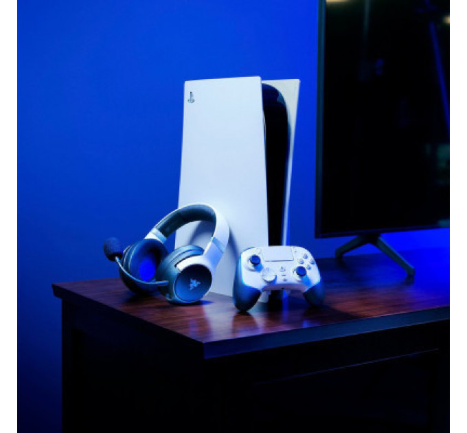 Навушники Razer Kaira Pro Hyperspeed for PS5 Bluetooth White-Black (RZ04-04030200-R3G1)