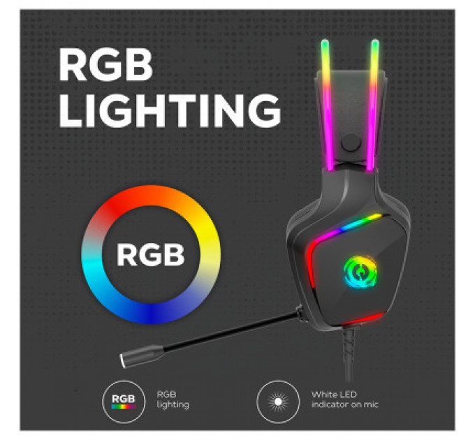 Навушники Canyon GH-9A Darkless Gaming 3.5 мм RGB Black (CND-SGHS9A)