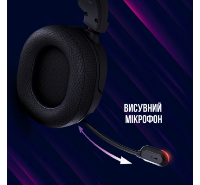 Навушники Lorgar Kaya 460 Gaming RGB USB Black (LRG-GHS460)