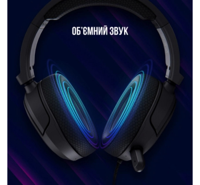 Навушники Lorgar Kaya 460 Gaming RGB USB Black (LRG-GHS460)