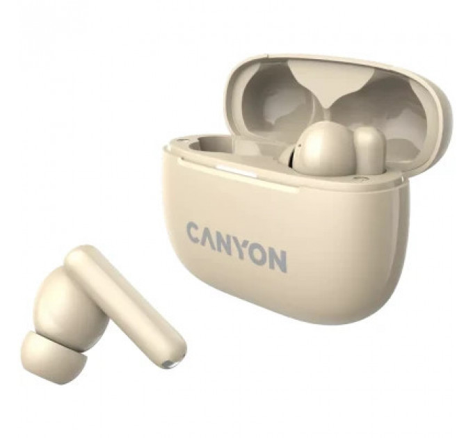 Навушники Canyon TWS-10 OnGo ANC ENC Beige (CNS-TWS10BG)