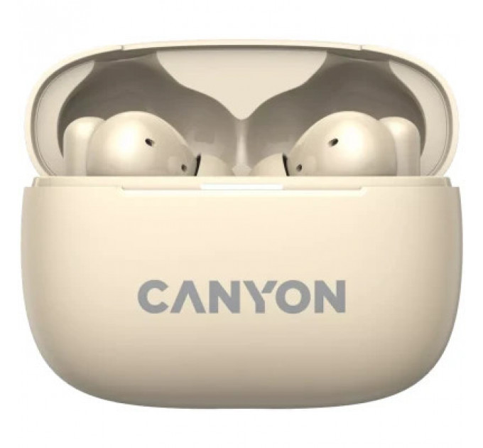 Навушники Canyon TWS-10 OnGo ANC ENC Beige (CNS-TWS10BG)