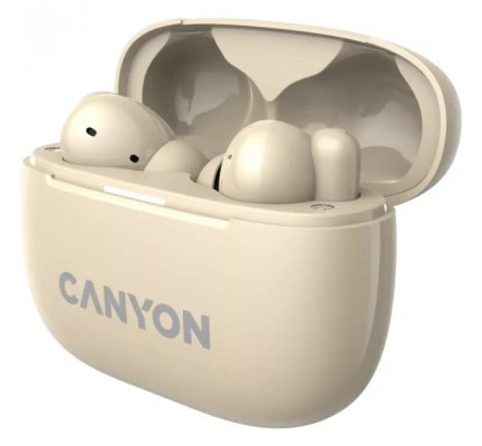 Навушники Canyon TWS-10 OnGo ANC ENC Beige (CNS-TWS10BG)