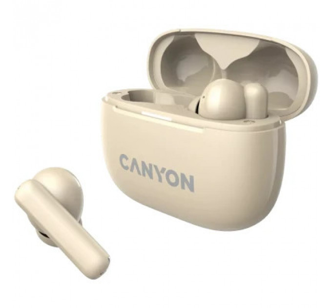 Навушники Canyon TWS-10 OnGo ANC ENC Beige (CNS-TWS10BG)