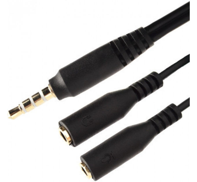 Перехідник XoKo SC-009 Jack 2x3.5-мм jack(M) - 3.5-мм 4pin jack(F) (XOKO SC-009)