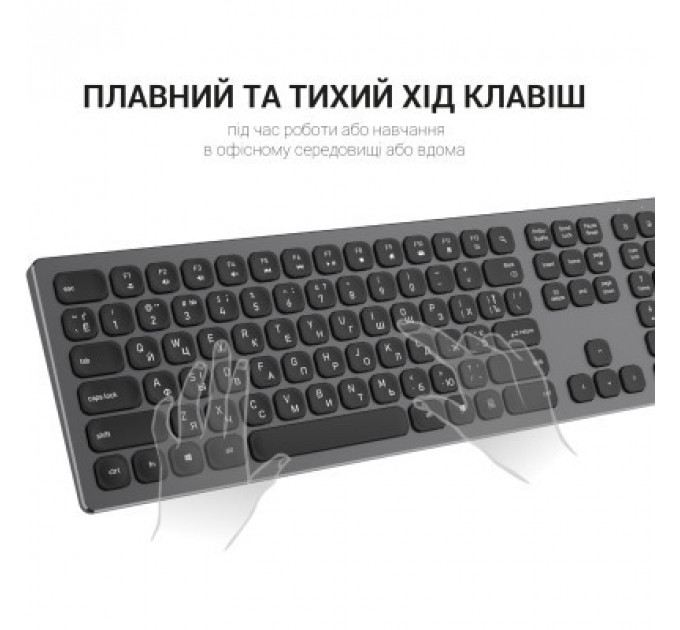 Клавіатура OfficePro SK1550 Wireless Black (SK1550B)