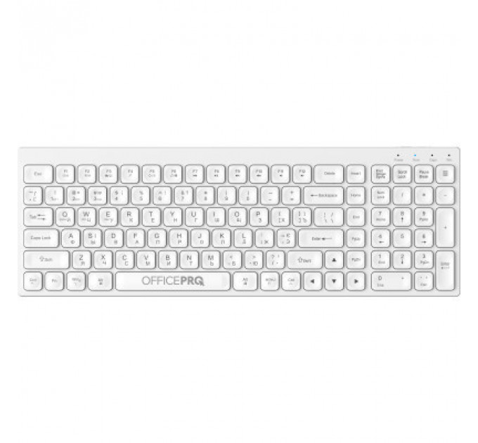 Клавіатура OfficePro SK985W Wireless/Bluetooth White (SK985W)