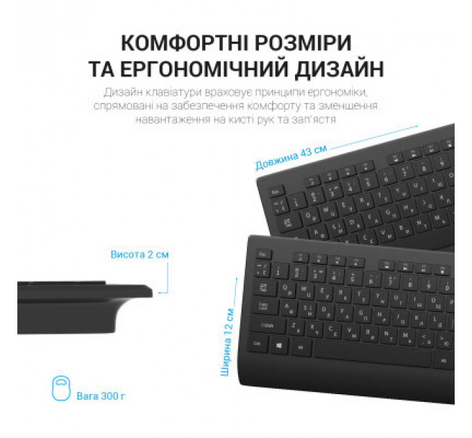Клавіатура OfficePro SK360 USB Black (SK360)