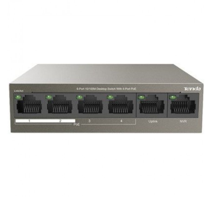 Tenda Комутатор мережевий Tenda TEF1106P-4-63W