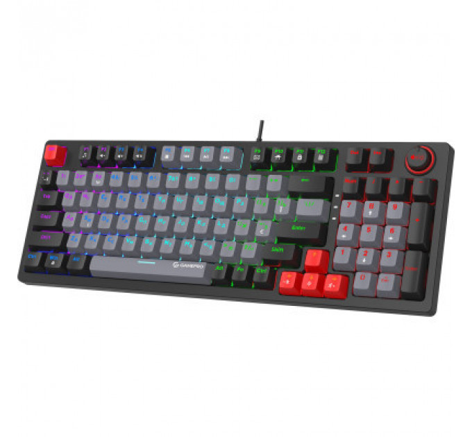 Клавіатура GamePro MK120B LED Red Switches USB Black (MK120R)