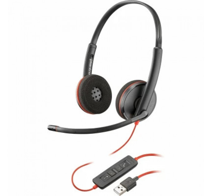 Навушники Poly BlackWire C3220 USB-A Bulk Stereo (77R32A6)