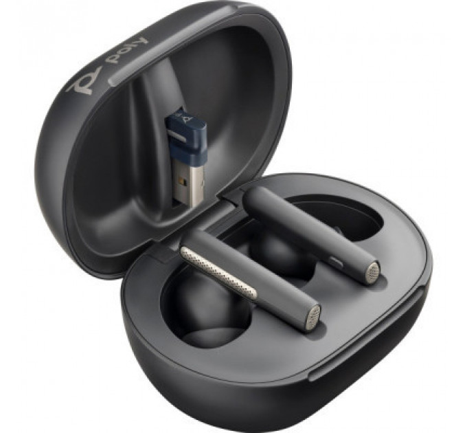 Навушники Poly Voyager Free 60+ Earbuds + BT700A + TSCHC Black (7Y8G3AA)