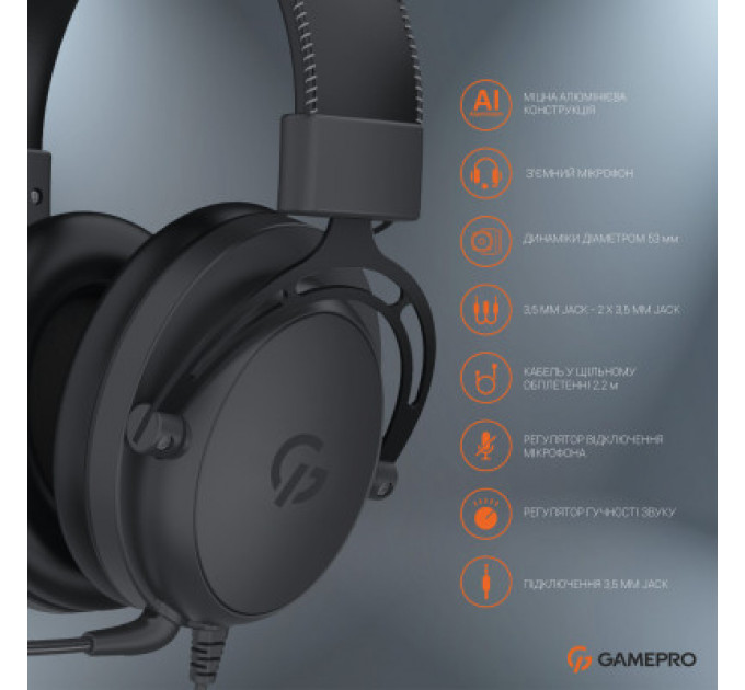 Навушники GamePro HS1050 Black (HS1050)