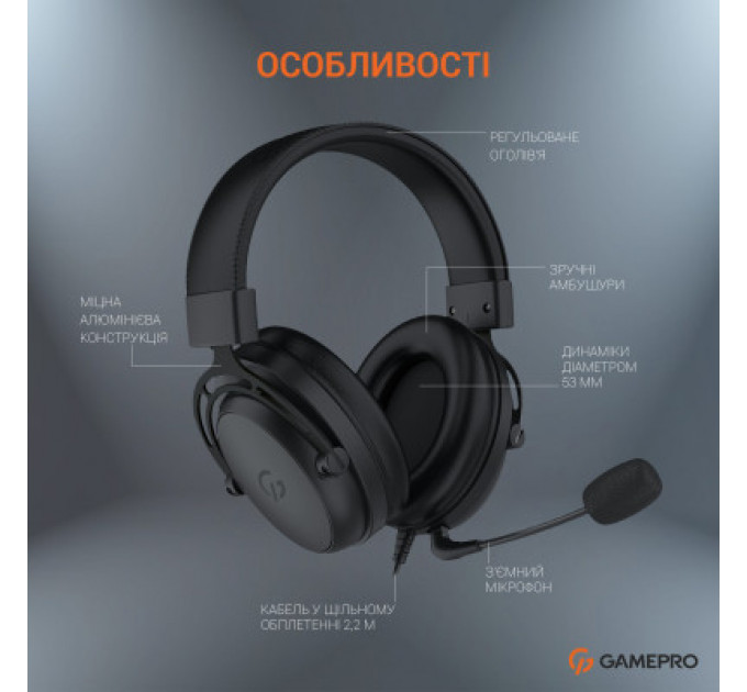 Навушники GamePro HS1050 Black (HS1050)