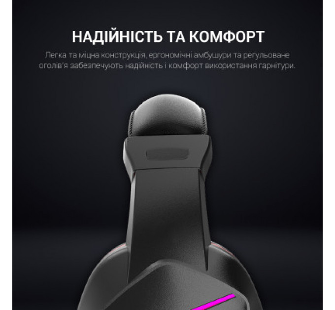 Навушники GamePro HS311 RGB Black/Red (HS311)