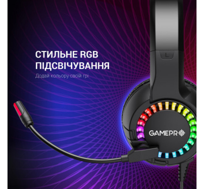 Навушники GamePro HS382 RGB Black/Red (HS382)
