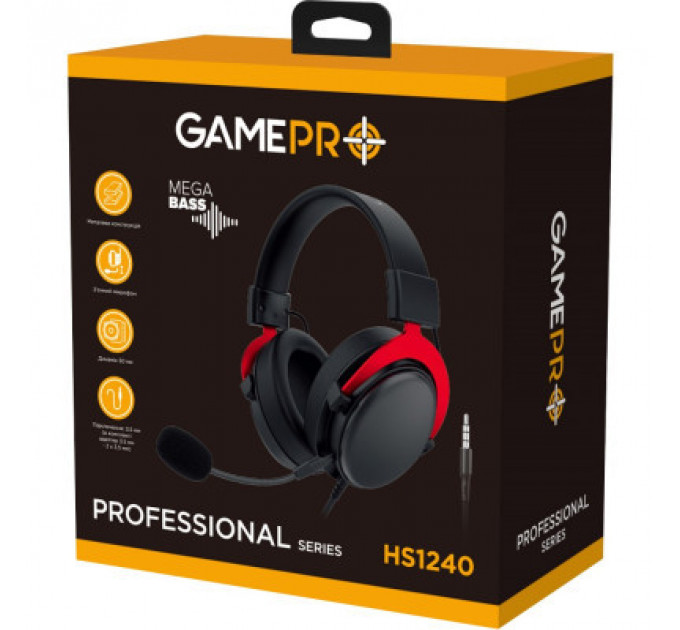 Навушники GamePro HS1240 Black/Red (HS1240)