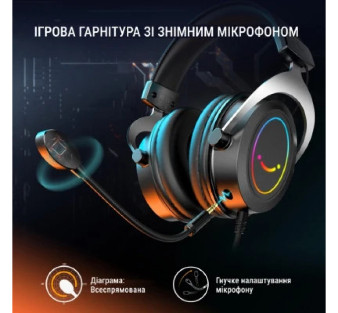 Навушники Fifine H3 RGB Black (H3)