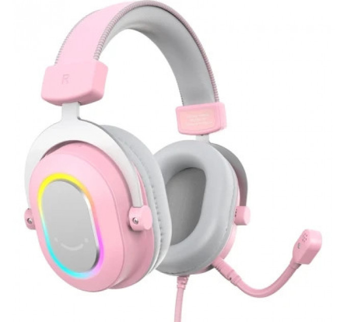 Навушники Fifine H6 RGB 7.1 Pink (H6P)