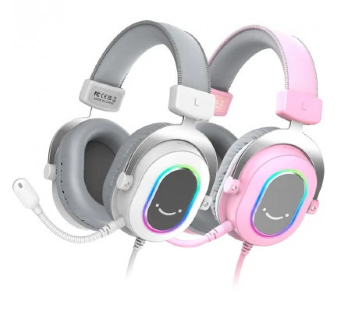 Навушники Fifine H6 RGB 7.1 Pink (H6P)