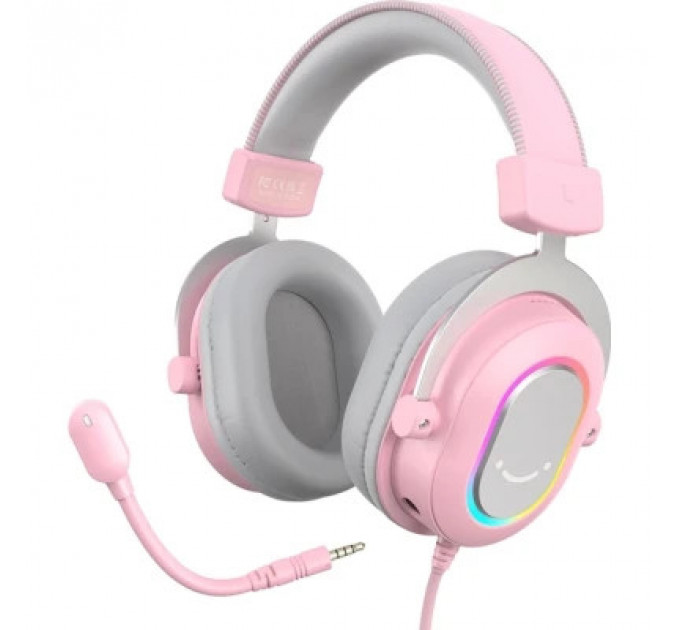Навушники Fifine H6 RGB 7.1 Pink (H6P)