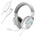 Навушники Fifine H6 RGB 7.1 White (H6W)