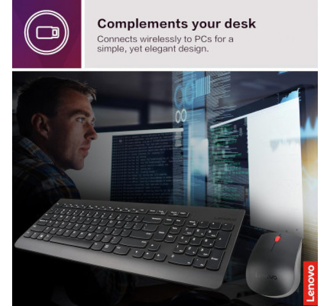 Комплект Lenovo 510 Combo Wireless UA Black (GX31D64836)