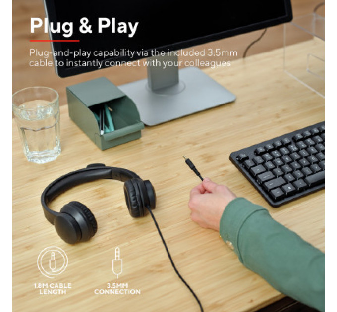 Навушники Trust Ayda PC 3.5mm Black (25087)