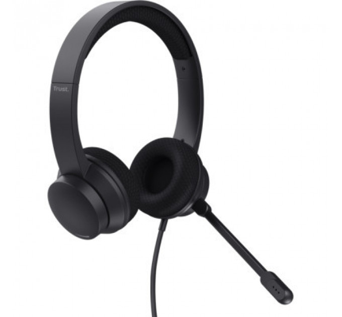 Навушники Trust Ayda USB-ENC Black (25089)