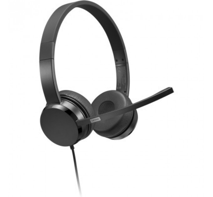 Навушники Lenovo USB-A Wired Stereo On-Ear Black (4XD1K18260)