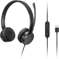 Навушники Lenovo USB-A Wired Stereo On-Ear Black (4XD1K18260)