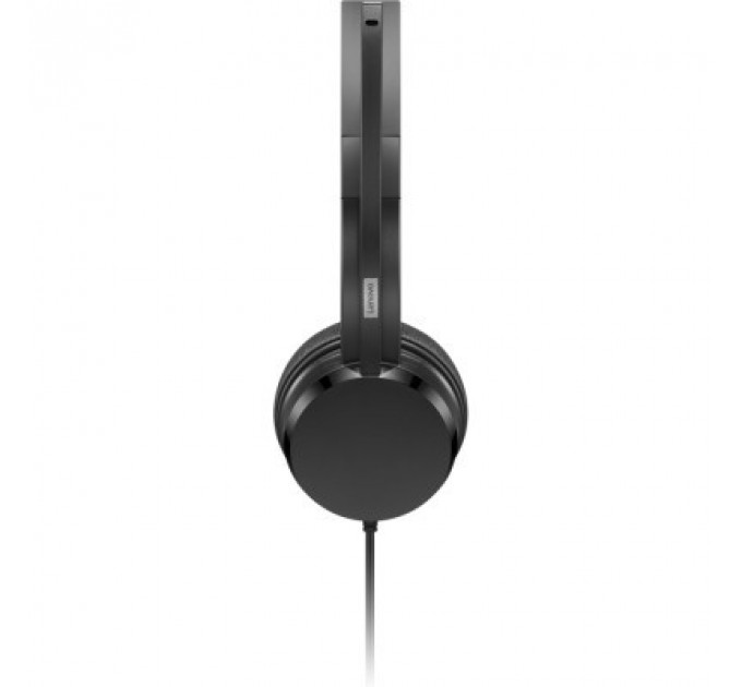 Навушники Lenovo USB-A Wired Stereo On-Ear Black (4XD1K18260)