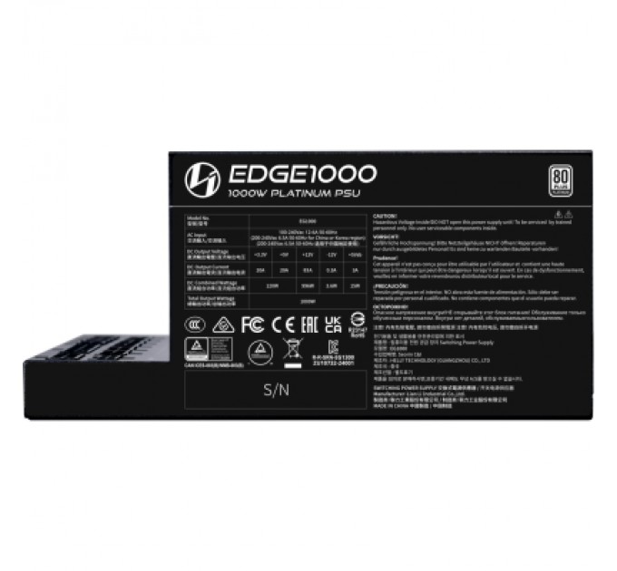 Lian Li Блок живлення Lian Li 1000W EDGE1000 (G9P.EG1000.BE00.EU)