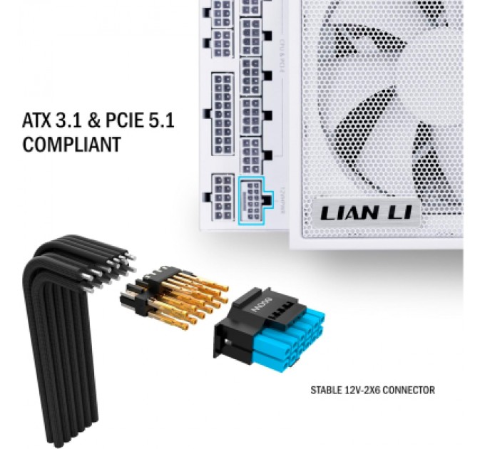 Lian Li Блок живлення Lian Li 1000W EDGE1000 White (G9P.EG1000.WE00.EU)