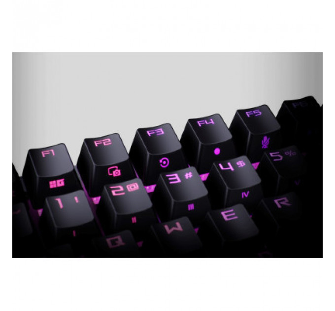 Клавіатура ASUS ROG Strix Scope II RX Red ABS UA USB Black (90MP0350-BKMA00)