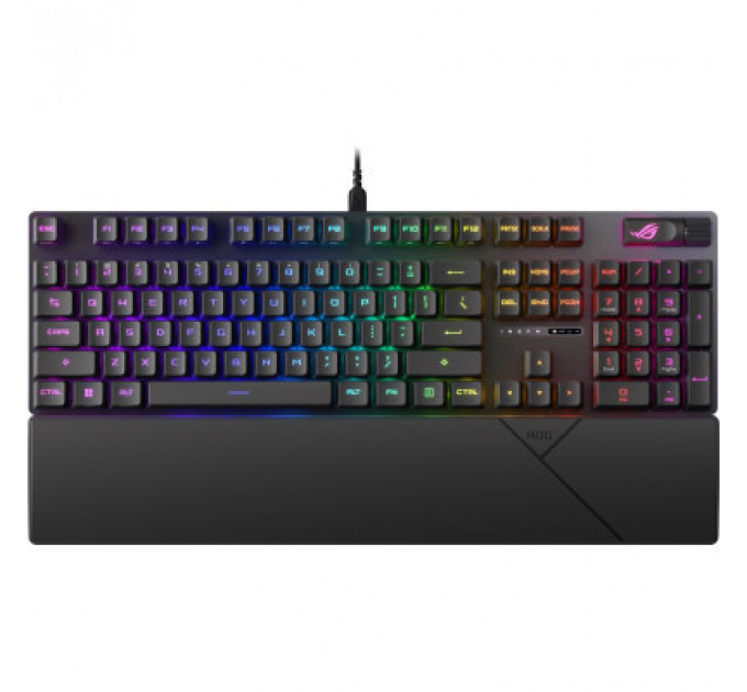 Клавіатура ASUS ROG Strix Scope II RX Red ABS UA USB Black (90MP0350-BKMA00)
