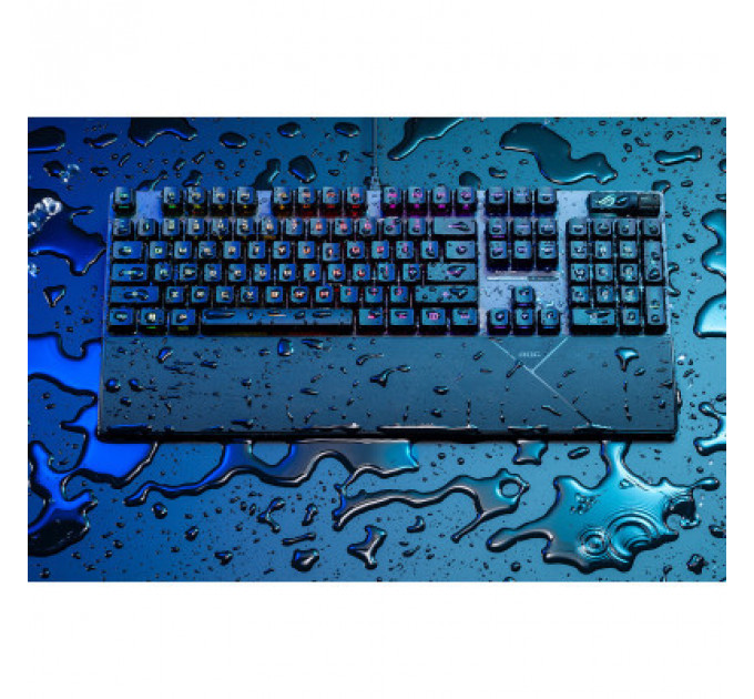 Клавіатура ASUS ROG Strix Scope II RX Red ABS UA USB Black (90MP0350-BKMA00)