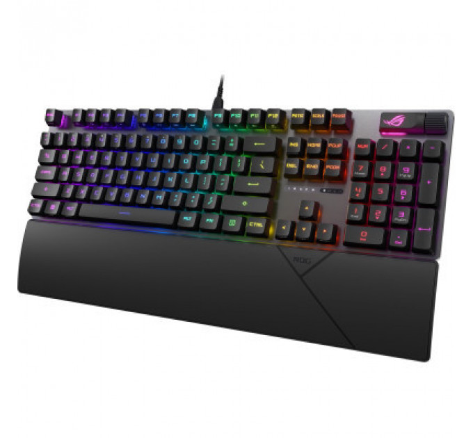 Клавіатура ASUS ROG Strix Scope II RX Red ABS UA USB Black (90MP0350-BKMA00)