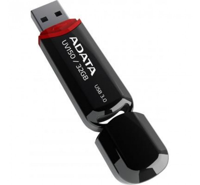 USB флеш накопичувач ADATA 32Gb UV150 Black USB 3.0 (AUV150-32G-RBK)