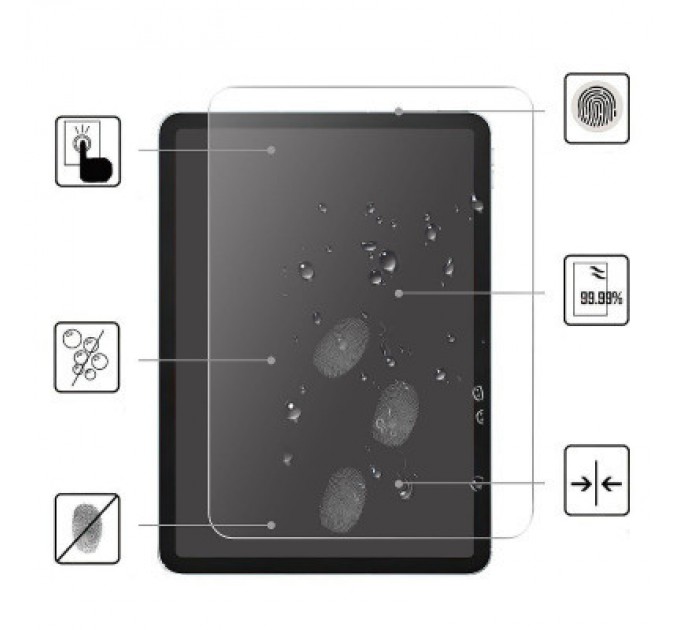 Скло захисне BeCover Apple iPad 10.9" 2022 (708138)