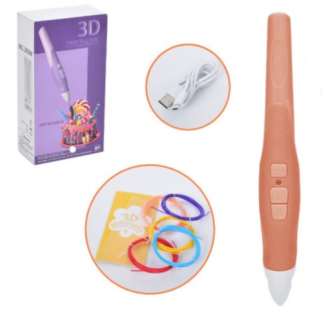 Bambi 3D - ручка Bambi 309W (orange) (309W orange)