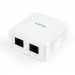 Комп'ютерна розетка Cablexpert RJ45x2 UTP, cat.5e (NCAC-2U5E-01)